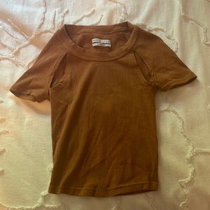 brown/orange urban outfitters crop top